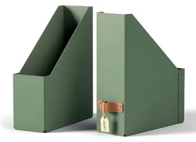 Leitz Puro zelená / Stojan na časopisy / karton / 2 ks / A4 (24710050)