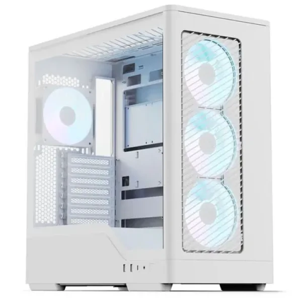 Aerocool D520A bílá / Skříň / Midi Tower / ATX / tvrzené sklo / RGB (ACCM-DS05143.21)
