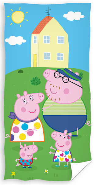 Dětská osuška Prasátko Pepina Zábava na Zahradě