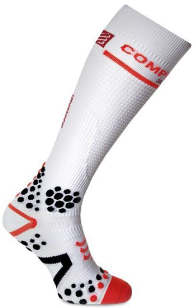 Kompresní podkolenky Compressport FULL SOCKS V2.1 - bílé Velikost: EU 35-38 / 22-30 cm obvod lýtka