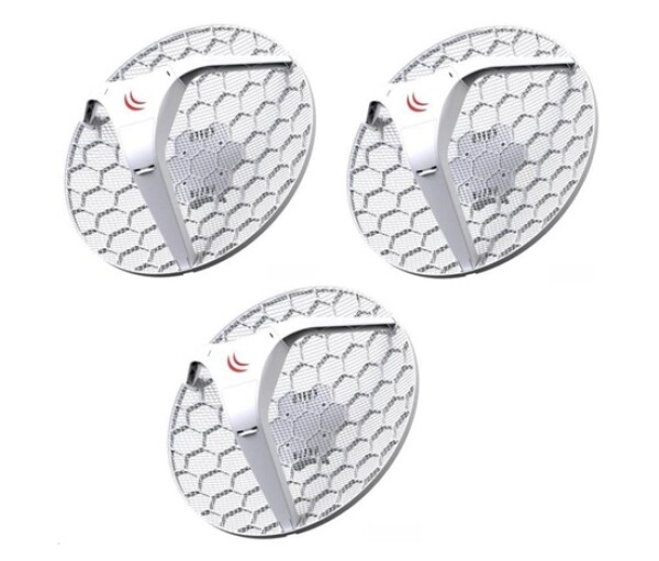 MikroTik LHG 5 (RBLHG-5nD-3), 3-PACK, 600MHz CPU, 64MB RAM, 1x LAN, 5GHz Wi-Fi, 25dBm, ant. 2x24dBi, 802.11a/n, vč. L3 EDF_1015828
