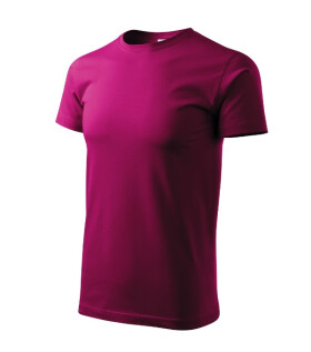 Basic tričko pánské fuchsia red XS
