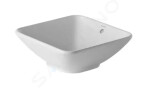 DURAVIT - Bacino Umyvadlo na desku, 420x420 mm, s přepadem, bílá 0333420000