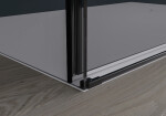 CERANO - Sprchový kout Santoro L/P - 6 mm - černá matná, grafitové sklo - 130x90x195 - posuvný CER-425479