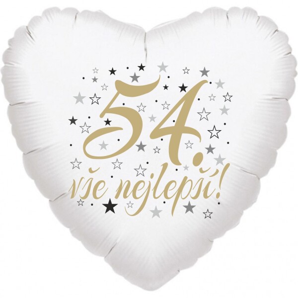 54. narozeniny balónek srdce Balonky.cz 54. narozeniny balónek srdce Balonky.cz