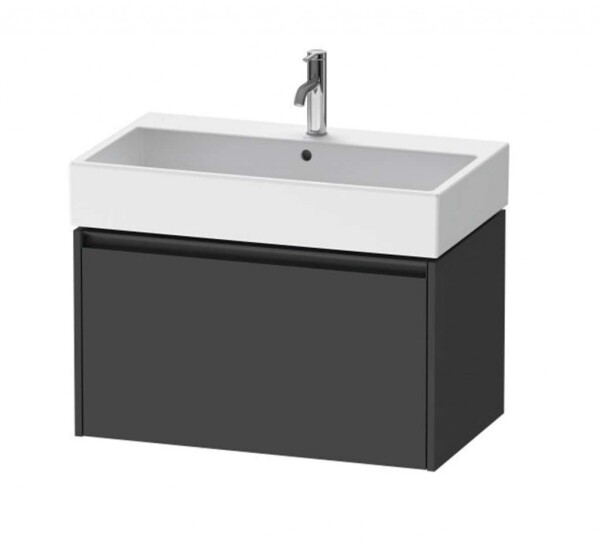 DURAVIT - Ketho.2 Umyvadlová skříňka 44x78x46 cm, 1 zásuvka, grafit mat K25077049490000