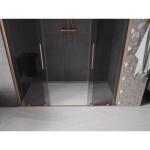 MEXEN/S - Velar L Duo posuvné sprchové dveře 180, grafit, měď kartáčovaná 871-180-003-42-65