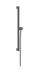 HANSGROHE - Unica Sprchová tyč 66 cm, se sprchovou hadicí, kartáčovaný černý chrom 24404340