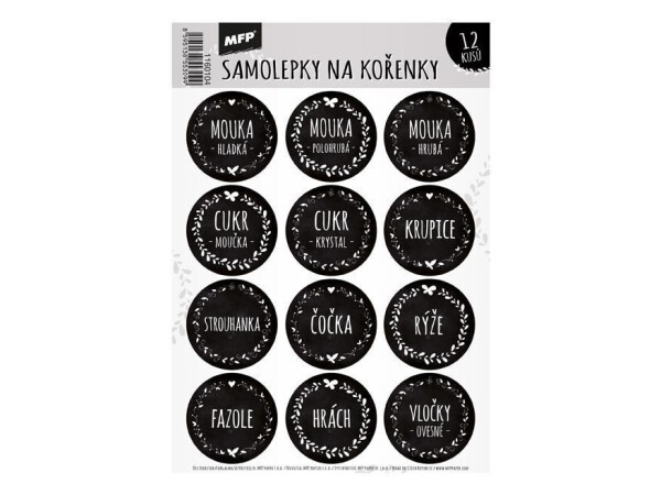 Samolepky na kořenky mouka