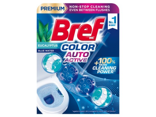 Bref Color Auto Active Eucalyptus tuhý WC blok 50 g