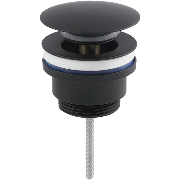 CERANO Umyvadlová výpusť - 5/4“ click-clack - univerzální - černá matná