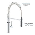 GROHE - Get Dřezová baterie s flexibilním ramenem a sprškou, chrom 30361000