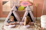 SHAPPY Dětská rozkládací pěnová pohovka SHAPPY PLAY mini Barva: Soft Beige