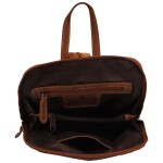 Stylový kožený batoh Green Wood Danter, camel