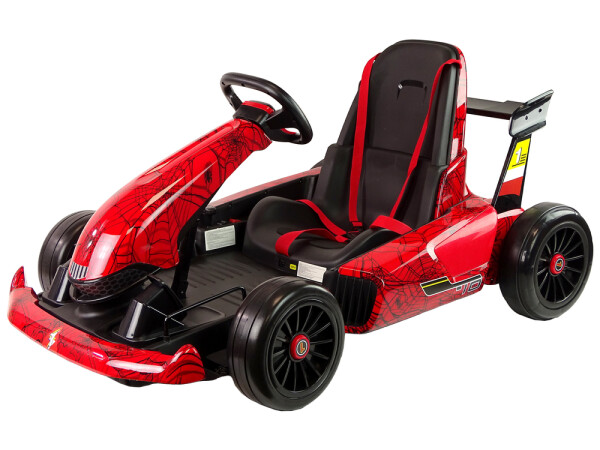 Mamido Dětská elektrická motokára Spider lakovaná červená