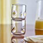 Bloomingville Sklenice Buzz Clear Glass 300 ml – set 2 ks, čirá barva, sklo