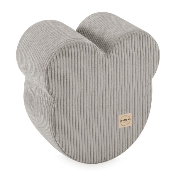 PLUSH NEST PLUSH NEST Puf ve tvaru medvídka Prémiový manšestr béžový 46 × 25 cm