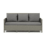 Zahradní sestava 140x70x60cm, polyratan, šedá, AZS-A1719 GREY