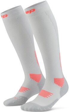 CEP pánské běžecké kompresní podkolenky 5.0 - grey Velikost: V (45-50 cm obvod lýtka)