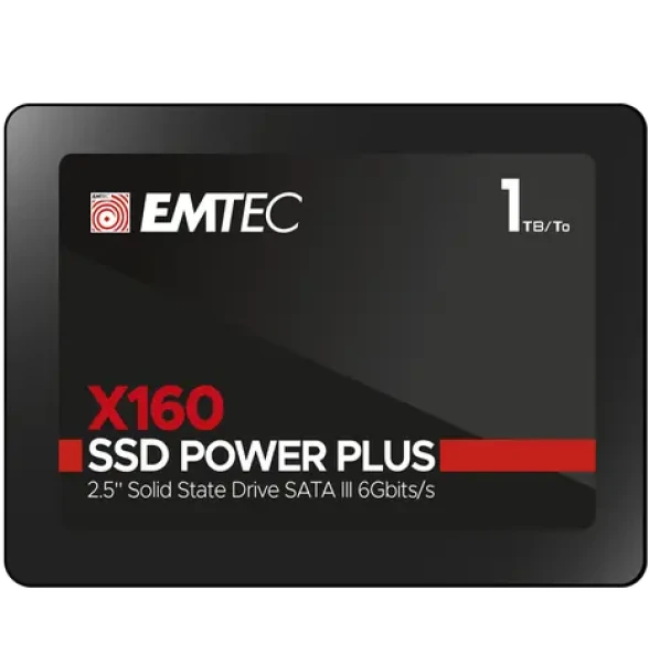 EMTEC X160 SSD Power Plus 1TB / SSD / SATA3 2,5" / čtení: 520MBs / zápis: 500MBs (ECSSD1TNX160)