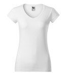 Fit V-neck tričko dámské bílá L