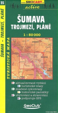 SC 035 Šumava Trojmezí, Pláně 1:50 000