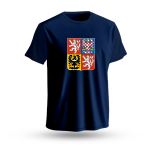 Dětské tričko Martin Nečas #98 Czech National Emblem 2025 Navy Velikost: Dětské M 8 - 118 - 128