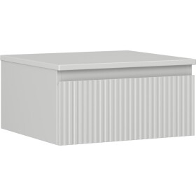 MEXEN/S - Rivel koupelnová skříňka pod umyvadlo 50 cm s deskou, 1 šuplík, reliéf , šedá mat 91A20-05023-1-BFC62