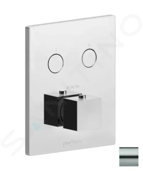 PAFFONI - Compact Box Termostatická baterie pod omítku, pro 2 spotřebiče, nerez CPT518ST