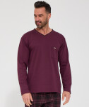 Pyžamo Cornette 122/334 Russell, krátký rukáv, velikosti S–2XL kaštanové L