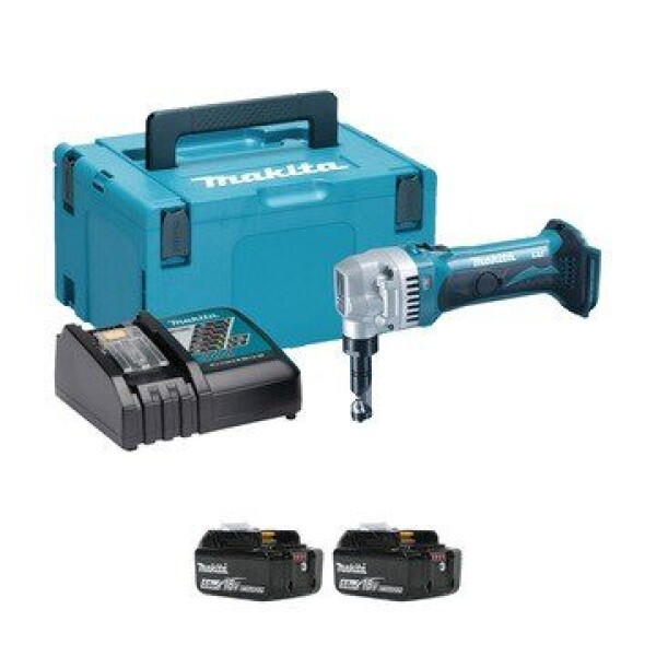 Makita DJN161RFJ / Aku nůžky na plech / 18V / 1.900 z-min / Výkon až 2.5mm / 2x Aku 3.0Ah (DJN161RFJ)