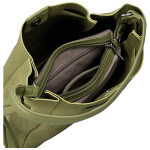 Módní dámská koženková kabelka na rameno Aminta, zelená