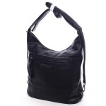 Dámská koženková kabelka/batoh Basilide černá