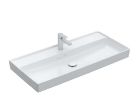 VILLEROY & BOCH - Collaro Umyvadlo nábytkové 100x47 cm, bez přepadu, otvor pro baterii, alpská bílá 4A33A201