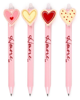 Propiska gumovací s ozdobou Inkredible Amore - Srdce (mix)