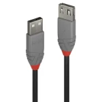 Lindy Anthra Line černá/šedá / USB prodlužovací kabel / USB A - USB A / 2 m / 480 Mbit/s (36703)