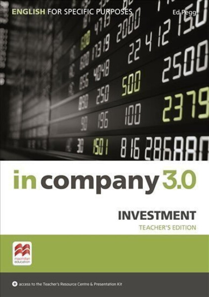 In Company 3.0: Investment Teacher´s Edition - Claire Hart