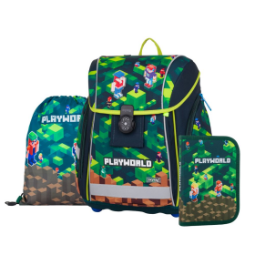Školní set s batohem 3-dílný KARTON P+P PREMIUM LIGHT - Playworld