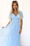 Dámské šaty 562-5 NASTIA - Numoco basic světle modrá Univerzální