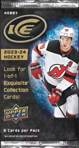 Hokejové Karty NHL 2023-24 Upper Deck Ice Hockey Hobby Balíček