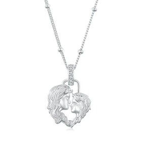 Stříbrný náhrdelník Matka a Syn - stříbro 925/1000, Stříbrná 40 cm + 5 cm (prodloužení)
