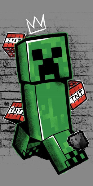 Osuška - Minecraft "Metro Art Creeper"