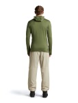 ICEBREAKER Mens Merino 260 Quantum IV LS Zip Hood, Sphagnum (vzorek) velikost: M