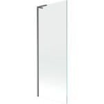 MEXEN/S - Next L vanová zástěna FIX 70 x 150, transparent, grafit kartáčovaná 895-070-000-03-00-66