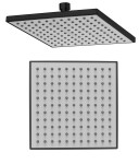AQUALINE - Hlavová sprcha, 200x200, ABS/černá mat SC164B