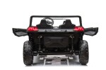 Mamido Elektrické autíčko Buggy UTV čtyřmístné 24V nafukovací kola bílé