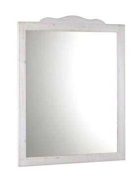 SAPHO - RETRO zrcadlo v dřevěném rámu 890x1150, starobílá 1687