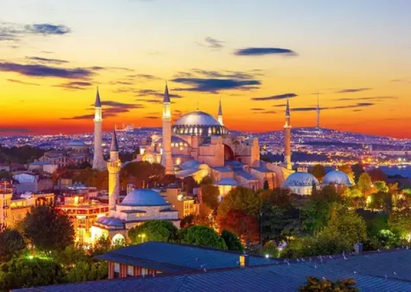 ENJOY Puzzle Hagia Sofia při západu slunce, Istanbul