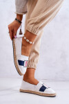 Dámské slip-on espadrilky Big Star JJ274964 bílá a tmavě modrá 37