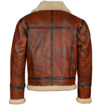 Pánská Kožená Zimní Bunda Bomber Dorian Pravý Kožíšek Brixton Velikost: S